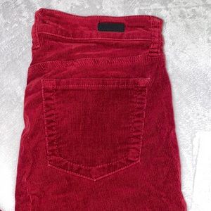 Diana Skinny Red Corduroys